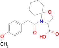 4-[2-(4-methoxyphenyl)acetyl]-1-oxa-4-azaspiro[4.5]decane-3-carboxylic acid