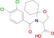 4-(3,4-dichlorobenzoyl)-1-oxa-4-azaspiro[4.5]decane-3-carboxylic acid