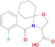 4-(2-fluorobenzoyl)-1-oxa-4-azaspiro[4.5]decane-3-carboxylic acid