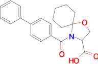 4-{[1,1'-biphenyl]-4-carbonyl}-1-oxa-4-azaspiro[4.5]decane-3-carboxylic acid