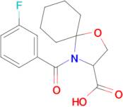 4-(3-fluorobenzoyl)-1-oxa-4-azaspiro[4.5]decane-3-carboxylic acid