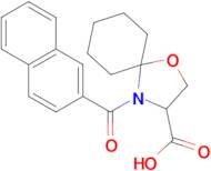 4-(naphthalene-2-carbonyl)-1-oxa-4-azaspiro[4.5]decane-3-carboxylic acid