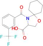 4-[3-(trifluoromethyl)benzoyl]-1-oxa-4-azaspiro[4.5]decane-3-carboxylic acid