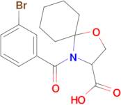 4-(3-bromobenzoyl)-1-oxa-4-azaspiro[4.5]decane-3-carboxylic acid