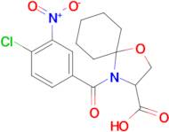 4-(4-chloro-3-nitrobenzoyl)-1-oxa-4-azaspiro[4.5]decane-3-carboxylic acid