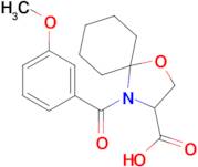 4-(3-methoxybenzoyl)-1-oxa-4-azaspiro[4.5]decane-3-carboxylic acid