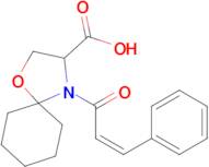 4-[(2Z)-3-phenylprop-2-enoyl]-1-oxa-4-azaspiro[4.5]decane-3-carboxylic acid