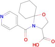 4-(pyridine-4-carbonyl)-1-oxa-4-azaspiro[4.5]decane-3-carboxylic acid