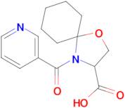 4-(pyridine-3-carbonyl)-1-oxa-4-azaspiro[4.5]decane-3-carboxylic acid