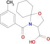 4-(3-methylbenzoyl)-1-oxa-4-azaspiro[4.5]decane-3-carboxylic acid