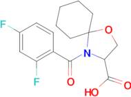 4-(2,4-difluorobenzoyl)-1-oxa-4-azaspiro[4.5]decane-3-carboxylic acid