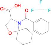 4-[2-(trifluoromethyl)benzoyl]-1-oxa-4-azaspiro[4.5]decane-3-carboxylic acid