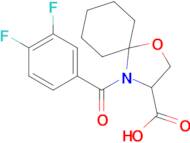 4-(3,4-difluorobenzoyl)-1-oxa-4-azaspiro[4.5]decane-3-carboxylic acid