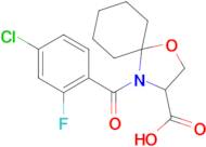 4-(4-chloro-2-fluorobenzoyl)-1-oxa-4-azaspiro[4.5]decane-3-carboxylic acid