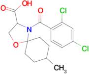 4-(2,4-dichlorobenzoyl)-8-methyl-1-oxa-4-azaspiro[4.5]decane-3-carboxylic acid