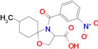 8-methyl-4-(3-nitrobenzoyl)-1-oxa-4-azaspiro[4.5]decane-3-carboxylic acid