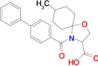 4-{[1,1'-biphenyl]-4-carbonyl}-8-methyl-1-oxa-4-azaspiro[4.5]decane-3-carboxylic acid