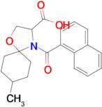 8-methyl-4-(naphthalene-1-carbonyl)-1-oxa-4-azaspiro[4.5]decane-3-carboxylic acid