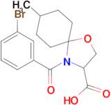 4-(3-bromobenzoyl)-8-methyl-1-oxa-4-azaspiro[4.5]decane-3-carboxylic acid