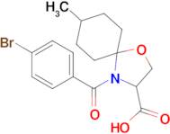 4-(4-bromobenzoyl)-8-methyl-1-oxa-4-azaspiro[4.5]decane-3-carboxylic acid