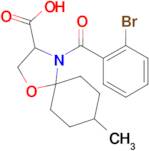 4-(2-bromobenzoyl)-8-methyl-1-oxa-4-azaspiro[4.5]decane-3-carboxylic acid