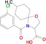 4-(3-chlorobenzoyl)-8-methyl-1-oxa-4-azaspiro[4.5]decane-3-carboxylic acid