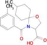 8-methyl-4-(3-methylbenzoyl)-1-oxa-4-azaspiro[4.5]decane-3-carboxylic acid