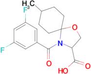 4-(3,5-difluorobenzoyl)-8-methyl-1-oxa-4-azaspiro[4.5]decane-3-carboxylic acid