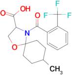 8-methyl-4-[2-(trifluoromethyl)benzoyl]-1-oxa-4-azaspiro[4.5]decane-3-carboxylic acid