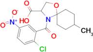 4-(2-chloro-5-nitrobenzoyl)-8-methyl-1-oxa-4-azaspiro[4.5]decane-3-carboxylic acid