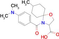 4-[4-(dimethylamino)benzoyl]-8-methyl-1-oxa-4-azaspiro[4.5]decane-3-carboxylic acid