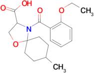 4-(2-ethoxybenzoyl)-8-methyl-1-oxa-4-azaspiro[4.5]decane-3-carboxylic acid