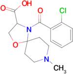 4-(2-chlorobenzoyl)-8-methyl-1-oxa-4,8-diazaspiro[4.5]decane-3-carboxylic acid