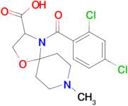 4-(2,4-dichlorobenzoyl)-8-methyl-1-oxa-4,8-diazaspiro[4.5]decane-3-carboxylic acid