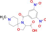 4-(3,5-dinitrobenzoyl)-8-methyl-1-oxa-4,8-diazaspiro[4.5]decane-3-carboxylic acid