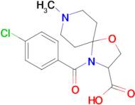 4-(4-chlorobenzoyl)-8-methyl-1-oxa-4,8-diazaspiro[4.5]decane-3-carboxylic acid