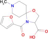 4-(furan-2-carbonyl)-8-methyl-1-oxa-4,8-diazaspiro[4.5]decane-3-carboxylic acid