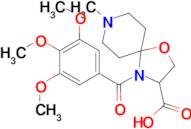 8-methyl-4-(3,4,5-trimethoxybenzoyl)-1-oxa-4,8-diazaspiro[4.5]decane-3-carboxylic acid