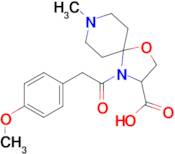 4-[2-(4-methoxyphenyl)acetyl]-8-methyl-1-oxa-4,8-diazaspiro[4.5]decane-3-carboxylic acid