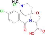 4-(3,4-dichlorobenzoyl)-8-methyl-1-oxa-4,8-diazaspiro[4.5]decane-3-carboxylic acid