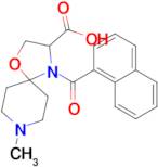 8-methyl-4-(naphthalene-1-carbonyl)-1-oxa-4,8-diazaspiro[4.5]decane-3-carboxylic acid