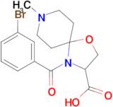 4-(3-bromobenzoyl)-8-methyl-1-oxa-4,8-diazaspiro[4.5]decane-3-carboxylic acid