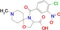 4-(4-chloro-3-nitrobenzoyl)-8-methyl-1-oxa-4,8-diazaspiro[4.5]decane-3-carboxylic acid