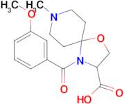 4-(3-methoxybenzoyl)-8-methyl-1-oxa-4,8-diazaspiro[4.5]decane-3-carboxylic acid