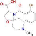 4-(2-bromobenzoyl)-8-methyl-1-oxa-4,8-diazaspiro[4.5]decane-3-carboxylic acid