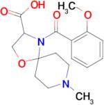 4-(2-methoxybenzoyl)-8-methyl-1-oxa-4,8-diazaspiro[4.5]decane-3-carboxylic acid