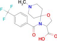 8-methyl-4-[4-(trifluoromethyl)benzoyl]-1-oxa-4,8-diazaspiro[4.5]decane-3-carboxylic acid