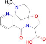 8-methyl-4-(pyridine-3-carbonyl)-1-oxa-4,8-diazaspiro[4.5]decane-3-carboxylic acid