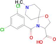 4-(3,5-dichlorobenzoyl)-8-methyl-1-oxa-4,8-diazaspiro[4.5]decane-3-carboxylic acid