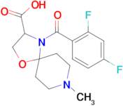 4-(2,4-difluorobenzoyl)-8-methyl-1-oxa-4,8-diazaspiro[4.5]decane-3-carboxylic acid